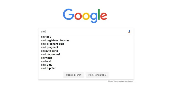 Am I pregnant Google search